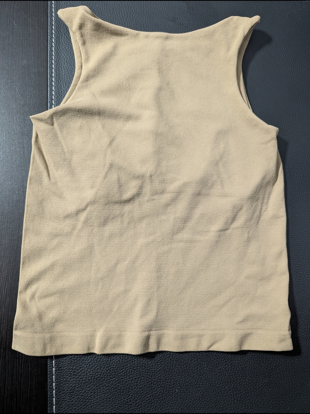 Free People Neutral Knit Tank Top in Taupe